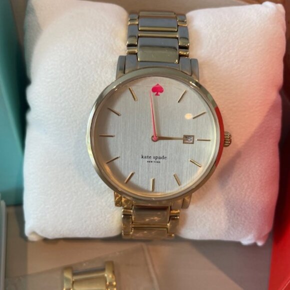 NWT Kate Spade Gramercy Gold Watch - Picture 1 of 3